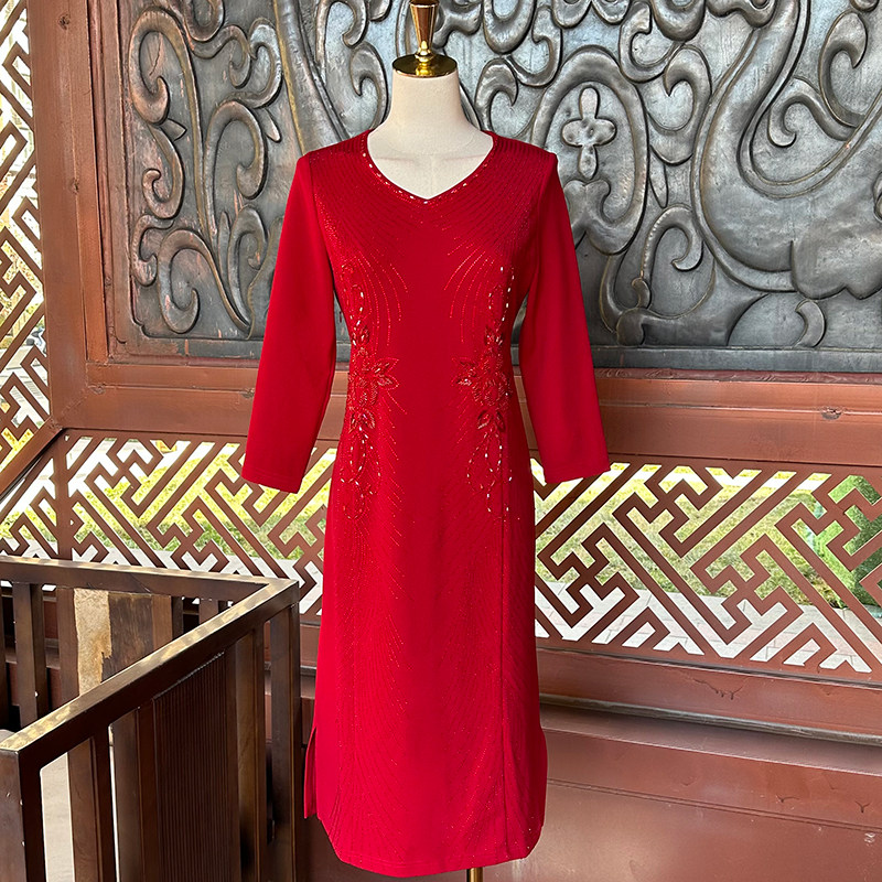高级喜婆婆礼服连衣裙
