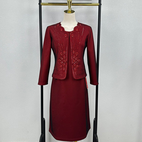 高端重工婚宴礼服两件套