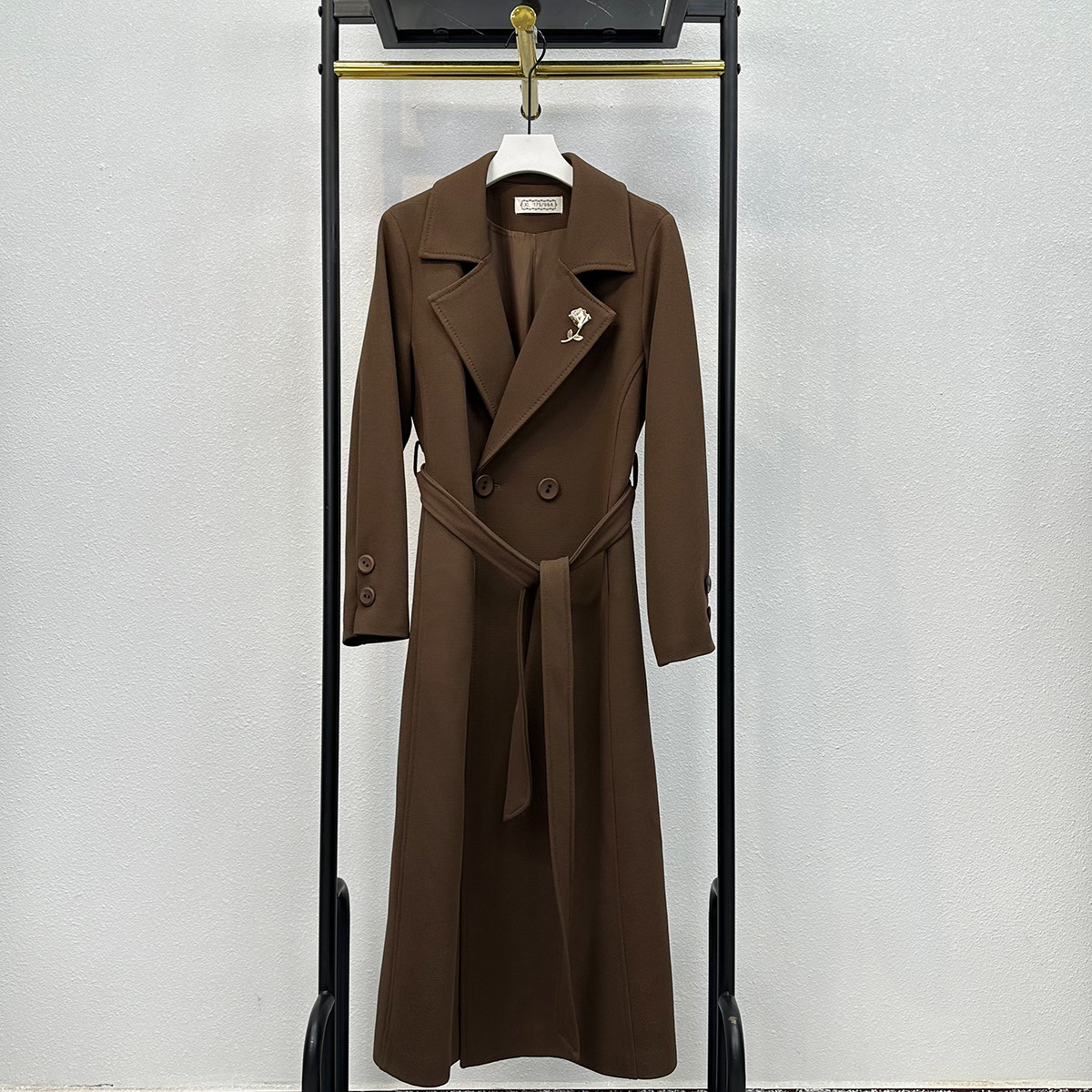 风衣外套女春秋2025新款中长款休闲修身显瘦高级感卡其色西装大衣