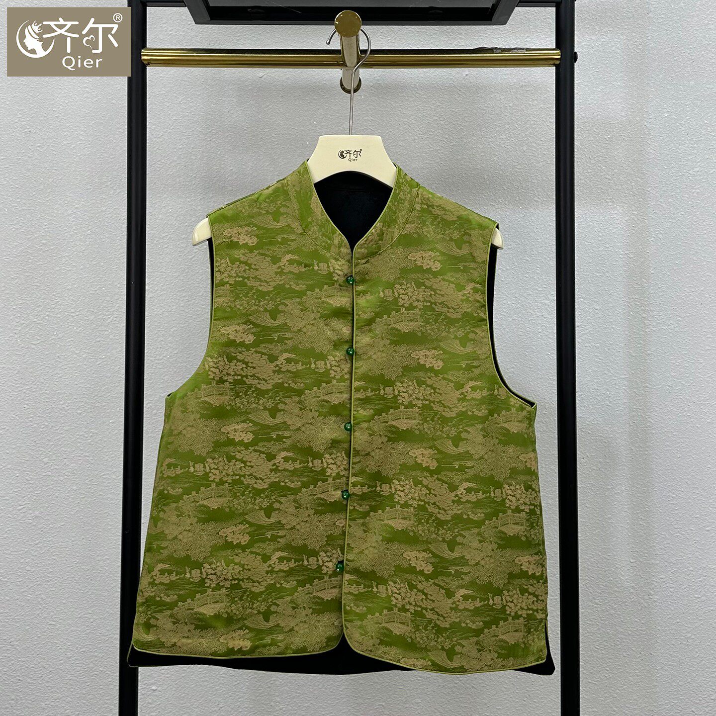 双面穿新中式复古风提花缎马甲短外套女装妈妈马夹春秋新款坎肩,女装/女士精品,中老年女装,淘宝优惠券,粉丝福利购,淘宝优惠卷