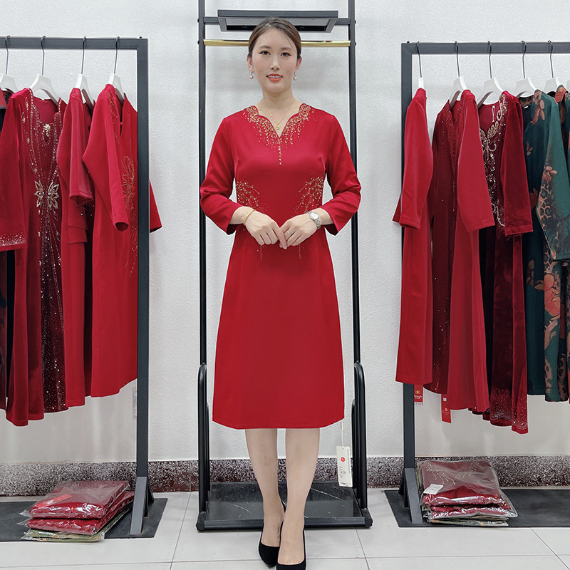 商场同款重工喜婆婆礼服