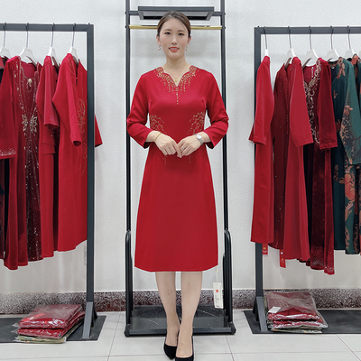 商场同款重工喜婆婆礼服