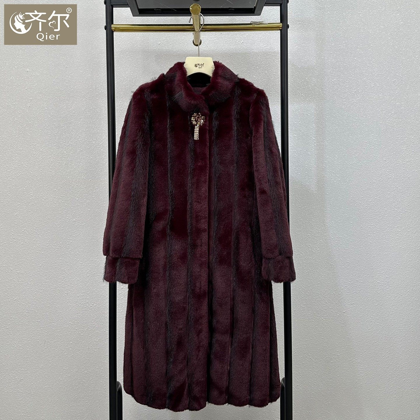 妈妈秋冬装2025新款皮毛一体外套皮草高贵大码阔太太水貂绒大衣女,女装/女士精品,中老年女装,淘宝优惠券,粉丝福利购,淘宝优惠卷