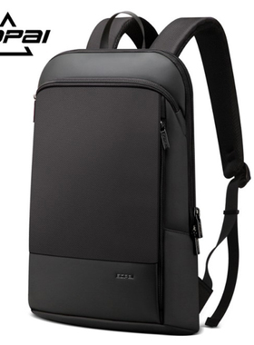 BOPAI博牌男商务双肩包薄款牛津电脑背包14/15/17寸男简约旅行包