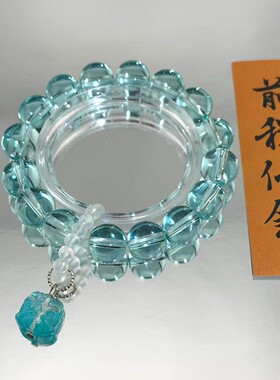 2026新款仿水晶12mm琉璃玻璃手串手链醒狮学生礼物情侣手饰品闺蜜