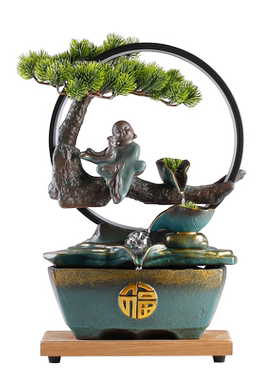 流水摆件循环水生财招财开业礼品