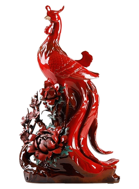 丹凤朝阳新中式摆件创意家居客厅