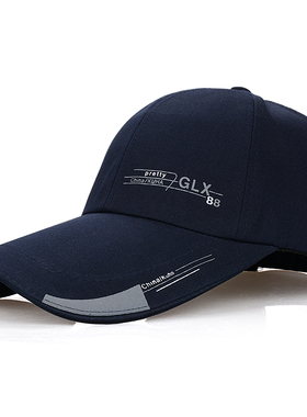 加长檐棒球帽户外遮阳鸭舌帽男士春秋帽子防晒太阳帽钓鱼帽休闲帽