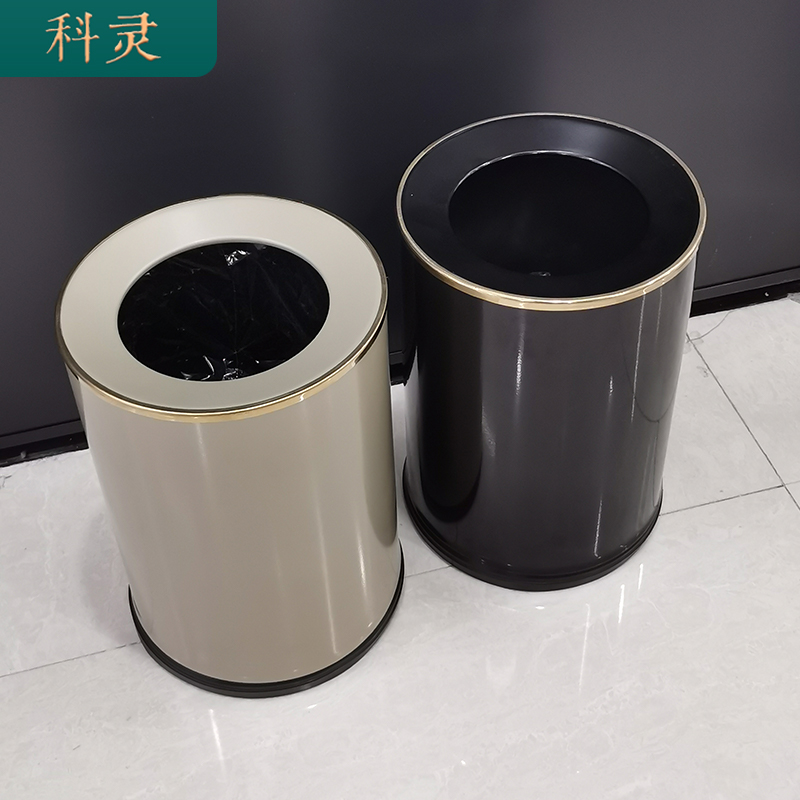 双层高档北欧风轻奢网红垃圾桶