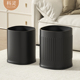 黑色垃圾桶家用客厅卧室双层无盖不锈钢酒店客房厕所法式 2026新款