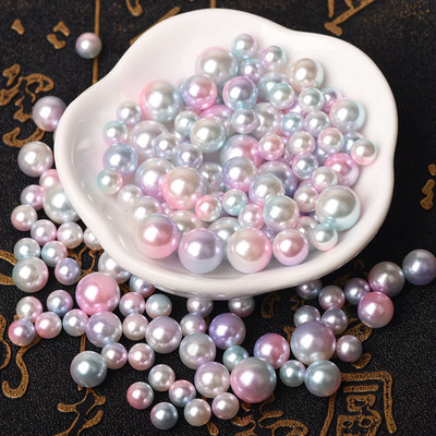 diy渐变混装无孔手工散珠