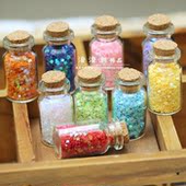 瓶装 3mm星星五角星小亮片闪粉指甲饰品DIY滴胶填充物服装 辅料配件