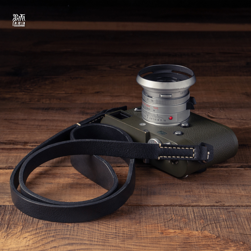 沃坦双层植鞣皮革相机肩带