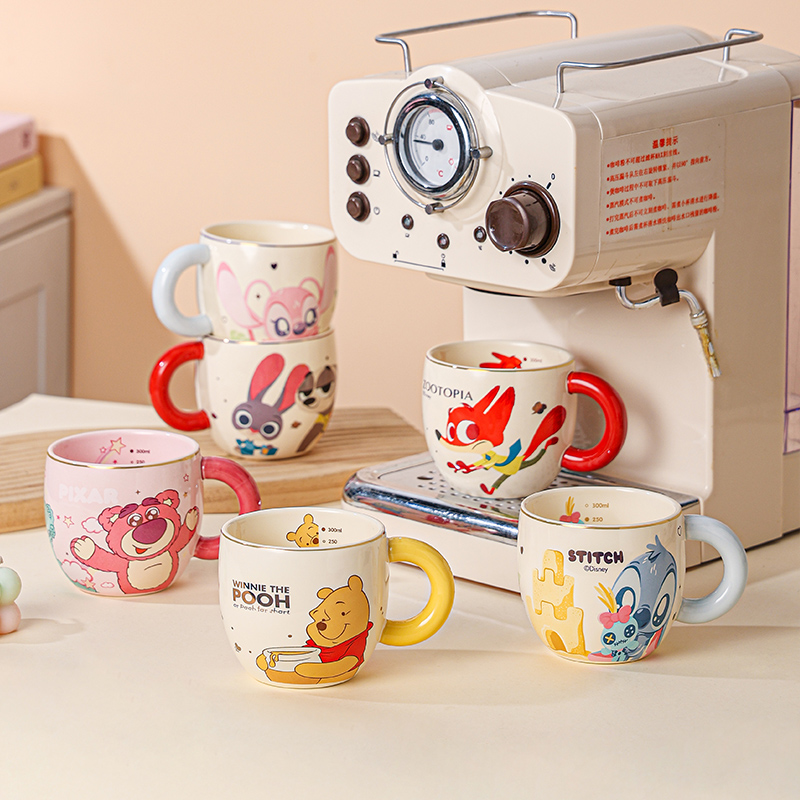 迪士尼史迪仔马克杯子热水杯