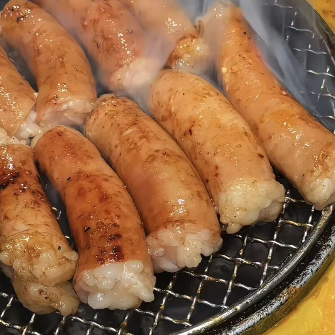 新鲜牛肠韩国料理烤牛肠牛大肠2斤一包满油牛大肠黑牛牛肠赠烤肉