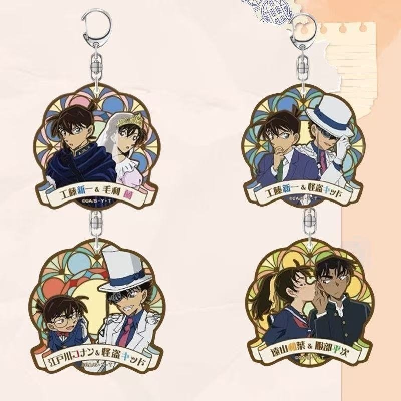 名侦探柯南双人新一小兰怪盗基德平和亚克力双面书包钥匙扣挂件,节庆用品/礼品,钥匙扣,淘宝优惠券,粉丝福利购,淘宝优惠卷