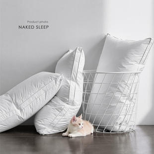 酒店全棉枕头枕芯单人护颈椎枕 简约家用I整头单人学生宿舍一对拍