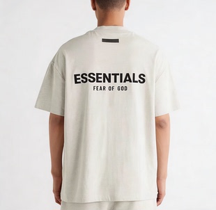 美式 植绒字母ESS2026夏季 短袖 T恤男女嘻哈半袖 休闲潮牌运动短袖