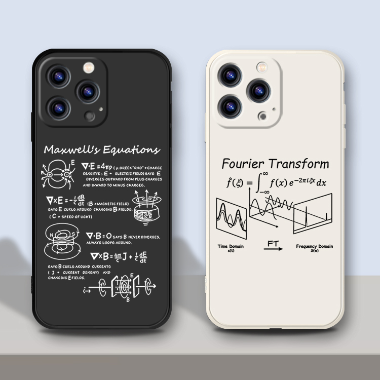 麦克斯韦傅里叶数学霸物理公式适用iPhone苹果16ProMAX华为Nova13 Pura70U X200 Y300 IQOO13 pro K70E手机壳