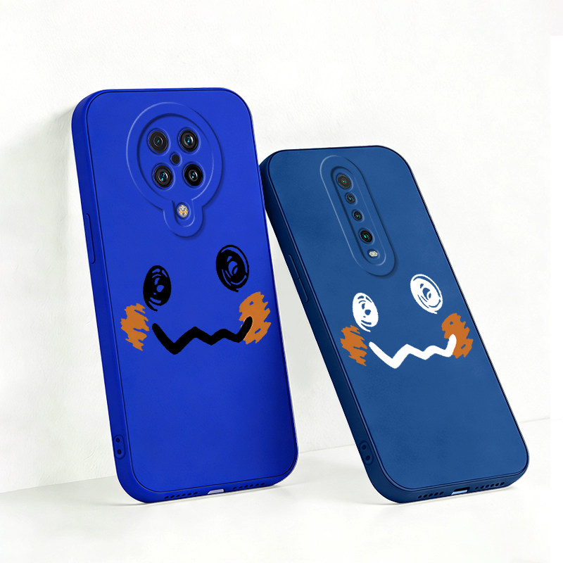 睡懒觉比卡兽适用红米K30至尊纪念版神奇宝贝K30 Pro K30i K30s纪念版伊布K20 Pro宝石蓝深蓝色 手机壳硅胶软