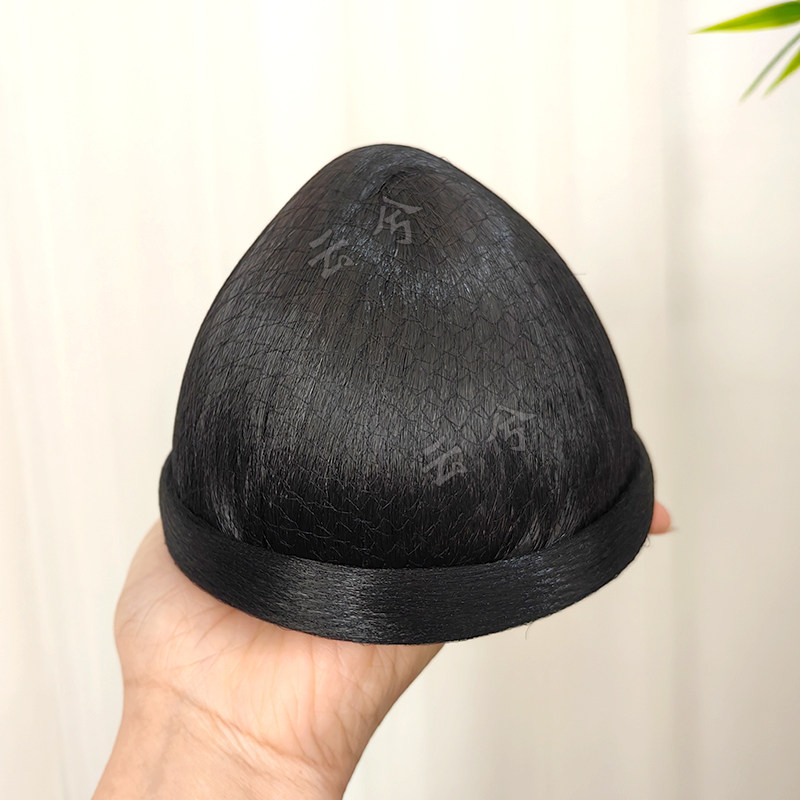 明制狄髻汉服假发包百搭凤冠打底发髻古装大明富婆丸子头造型