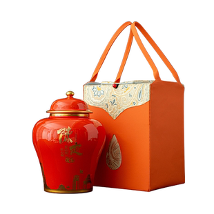 高端新会陈皮包装盒空礼盒通用陶瓷将军罐储存罐收纳瓶礼品盒定制
