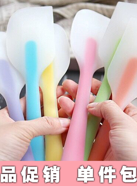 硅胶刮刀蛋糕烘焙抹刀史莱姆搅拌勺铲刀搅拌棒水晶泥做泥刮板