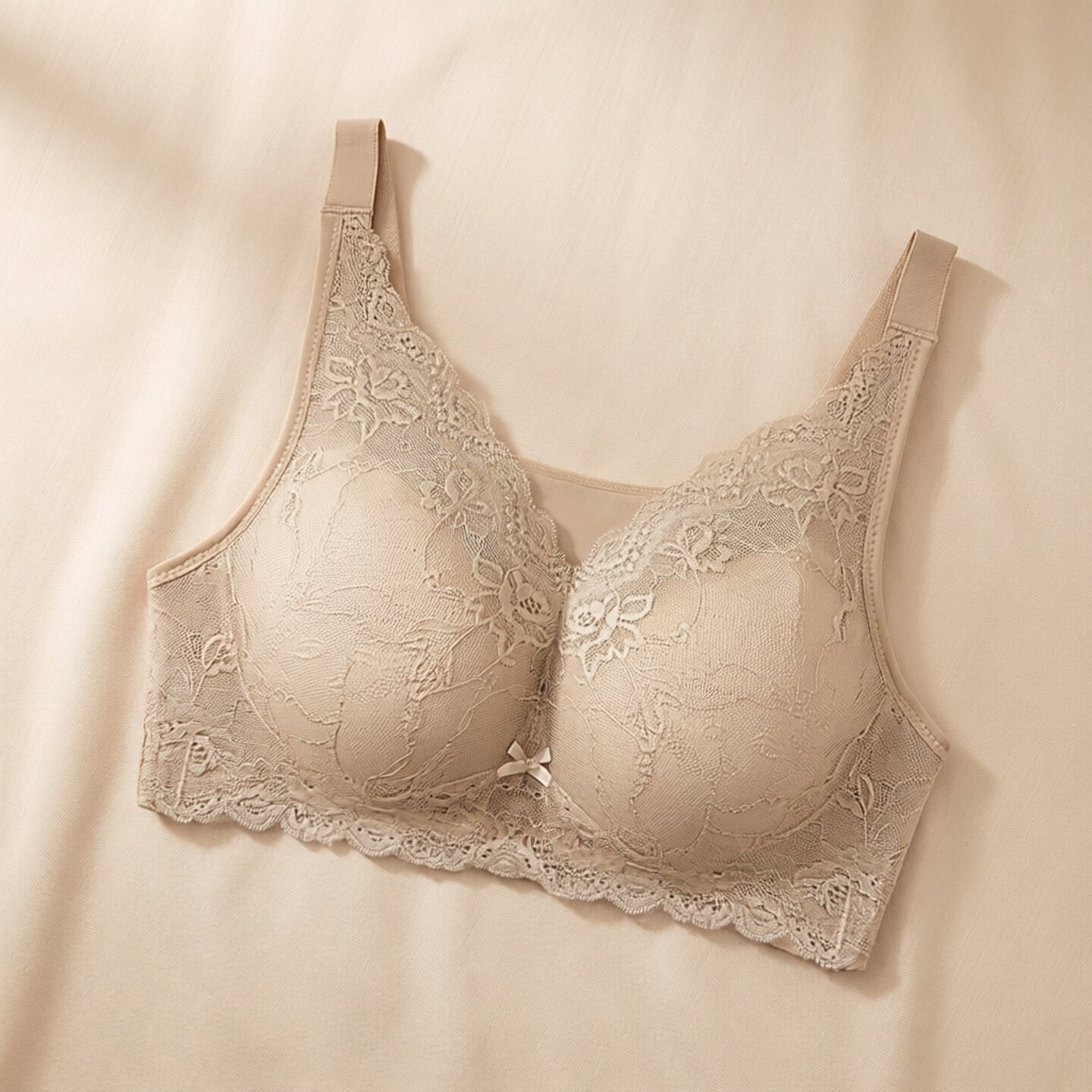 乳腺术后义乳专用文胸大胸显小无钢圈调整型收副乳全罩杯薄款文胸