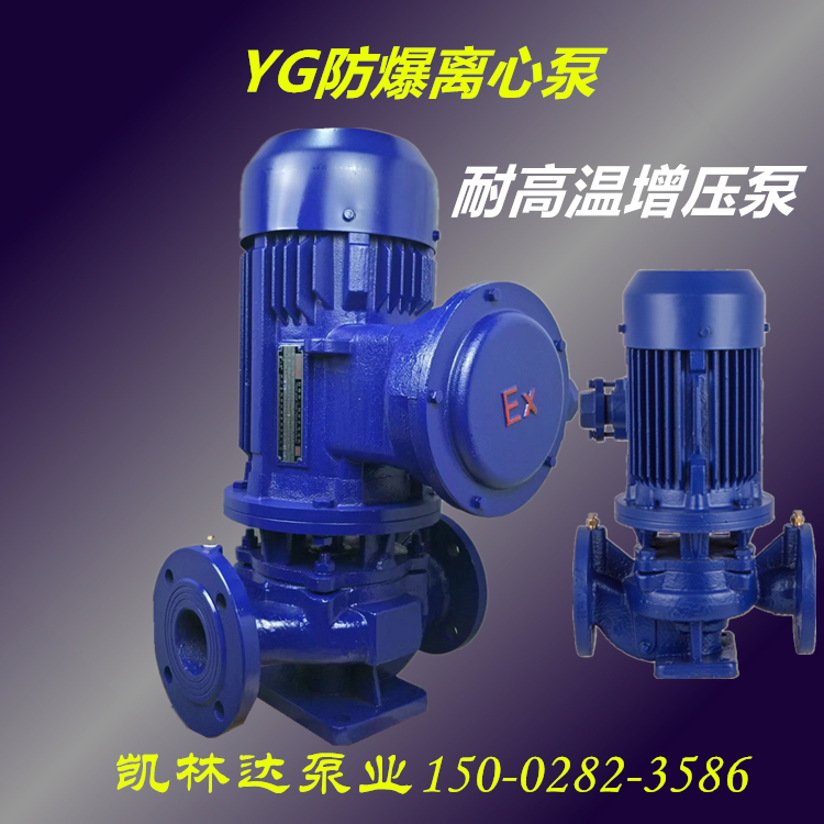 YG立式管道离心油泵防爆增压油泵工业用耐高温水泵 YG100-160A