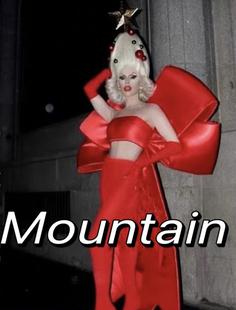 圣诞元旦跨年秀gogo女夜店夸张红色蝴蝶结ds做秀演出服