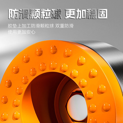 加长加厚防滑静音不锈钢底盘脚杯 固定支撑重型可调节M6地脚脚杯
