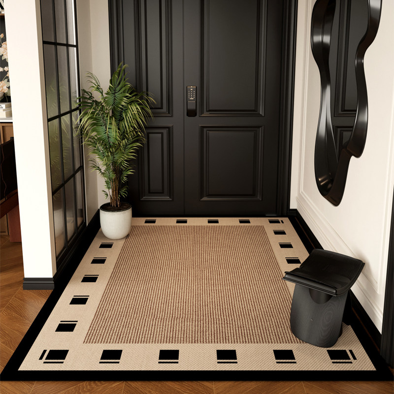 新款入户门地垫门垫门口地毯高级入门可裁剪中古家用脚垫复古免洗,居家布艺,入户地垫,淘宝优惠券,粉丝福利购,淘宝优惠卷