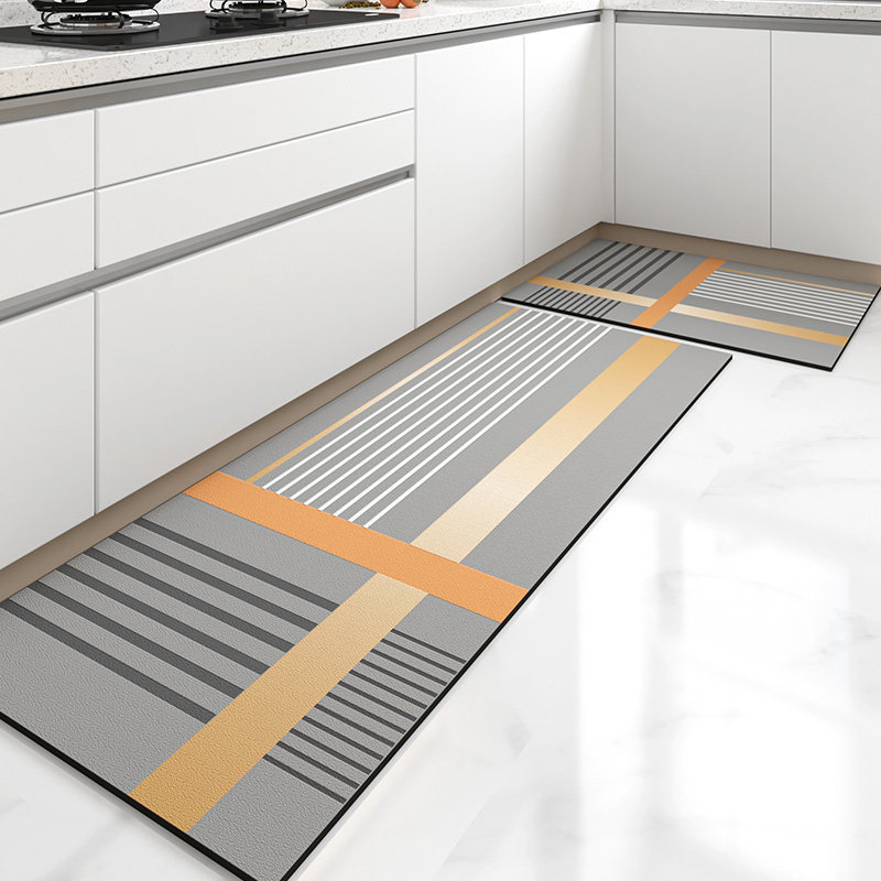 厨房地垫防滑防油可擦免洗吸水地毯硅藻防脏脚垫防水岛台垫子门口,居家布艺,家用脚垫,淘宝优惠券,粉丝福利购,淘宝优惠卷