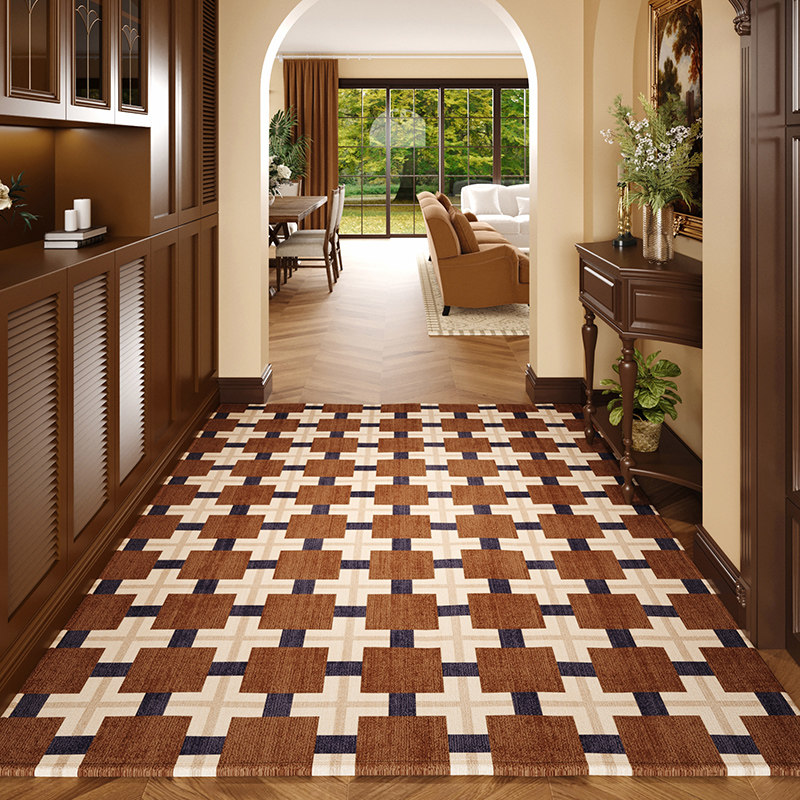 中古风入户地垫复古新款门口地毯美式大门垫子客厅进门脚垫美拉德,居家布艺,入户地垫,淘宝优惠券,粉丝福利购,淘宝优惠卷