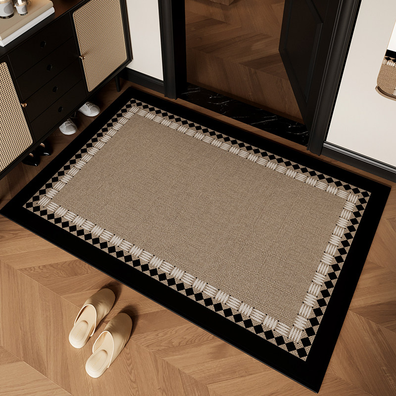 新款入户门地垫门垫门口地毯可裁剪高级入门家用脚垫耐脏复古免洗,居家布艺,入户地垫,淘宝优惠券,粉丝福利购,淘宝优惠卷