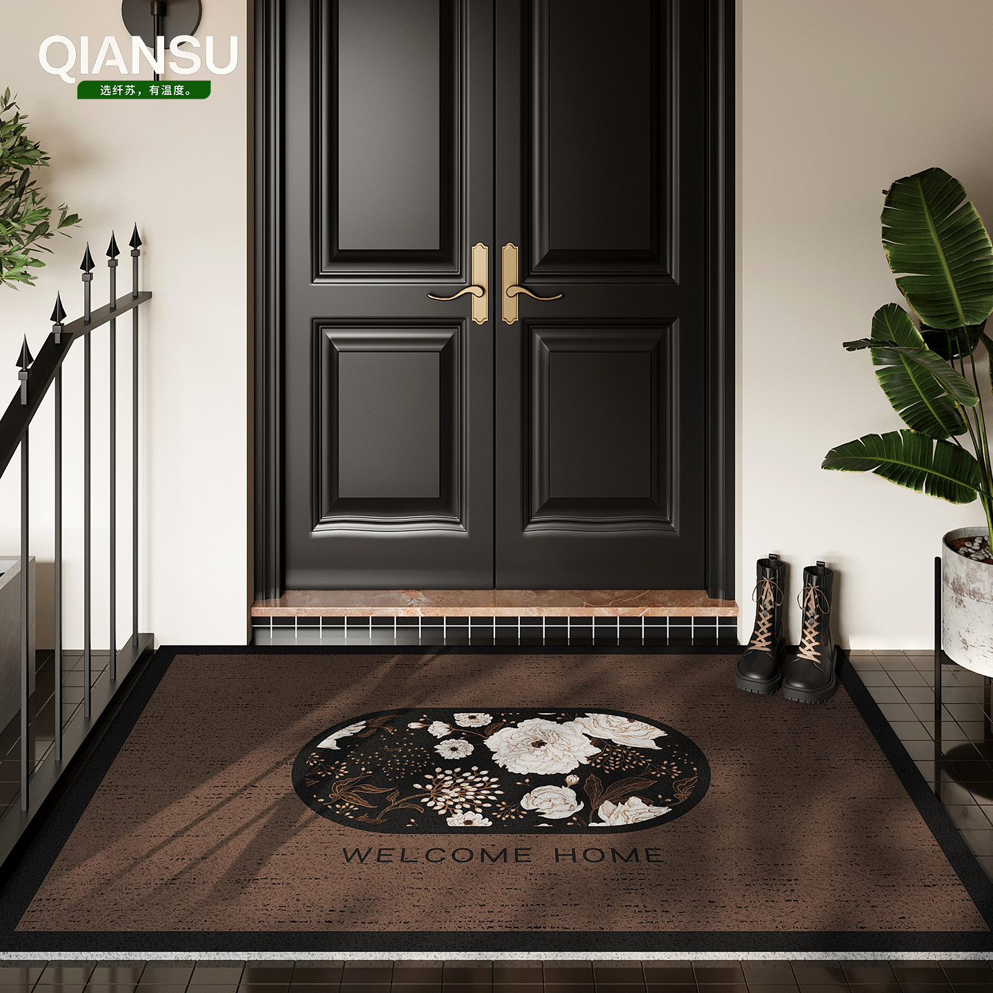 入户门地垫丝圈门外地毯免洗门垫新款门口可裁剪脚垫防滑耐脏高级,居家布艺,入户地垫,淘宝优惠券,粉丝福利购,淘宝优惠卷
