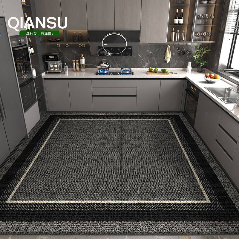 厨房地垫防滑防油地毯免洗吸水脚垫专用垫子新款转角耐脏全大定制,居家布艺,厨房地垫,淘宝优惠券,粉丝福利购,淘宝优惠卷