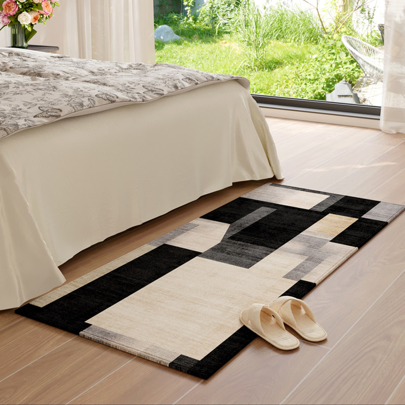 新款卧室地毯床边地垫长条脚垫垫子床头高级床尾书房中古沙发复古,居家布艺,床边毯,淘宝优惠券,粉丝福利购,淘宝优惠卷