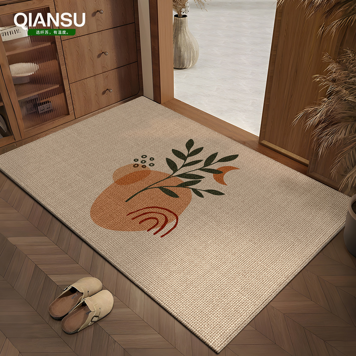 高级入户门地垫亚麻门垫日式门口地毯耐脏防滑门垫门外简约可裁剪,居家布艺,入户地垫,淘宝优惠券,粉丝福利购,淘宝优惠卷