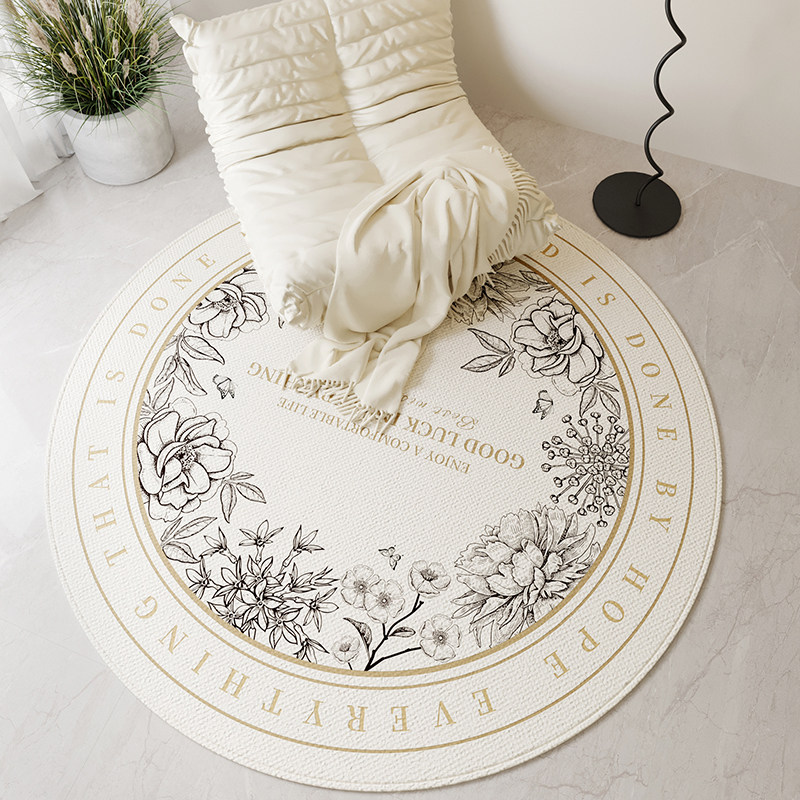 圆形地毯客厅卧室地垫吊篮吊椅转椅床边毯摇摇椅垫子家用北欧沙发,居家布艺,地毯,淘宝优惠券,粉丝福利购,淘宝优惠卷