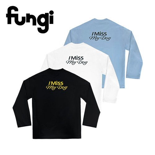 官方fungi*i miss my dog/cat*系列前后字体印花长袖