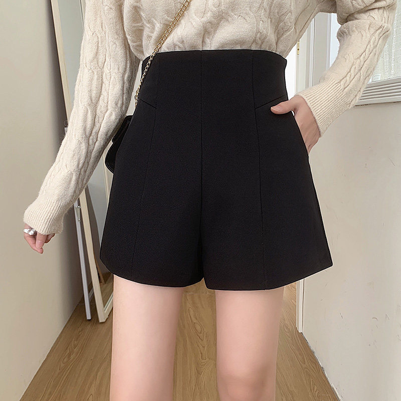 西装短裤女高腰黑色外穿a字短裤2025新款韩版休闲夏季百搭裤子,女装/女士精品,休闲裤,淘宝优惠券,粉丝福利购,淘宝优惠卷