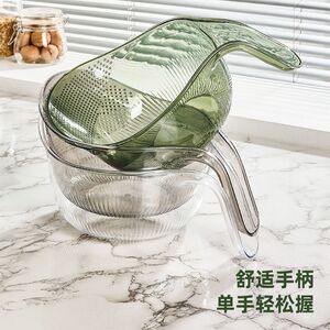 新款淘米神器多功能洗米筛淘米盆过滤杯子水瓢洗水果洗菜盆沥水篮