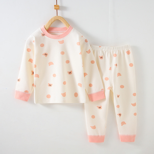 纯棉布料100全棉睡衣儿童秋衣秋裤两岁男女宝宝家居服a类内衣套装