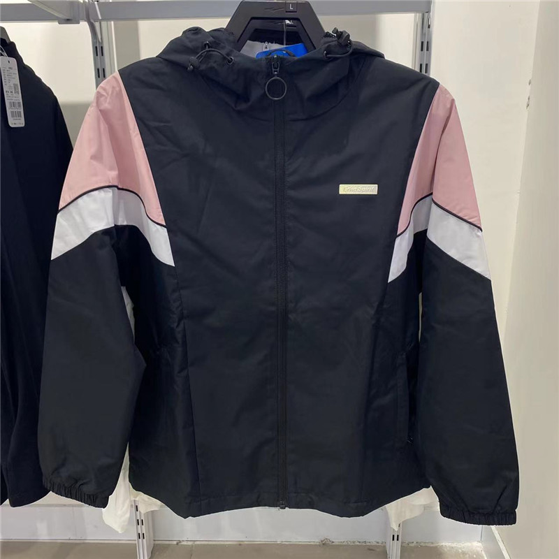 防风鸿星尔克防风运动夹克连帽