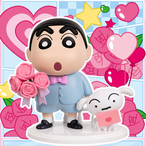 可爱蜡笔小新情侣礼物桌面摆件