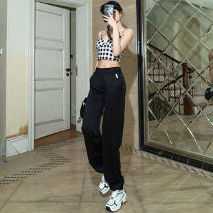 月影集 丝感棉束脚运动裤女春秋透气显瘦直筒低腰窄版休闲卫裤