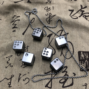 无极钛合金tc21数控实心骰子传统色子创意猜拳喝酒冰镇饮料EDC