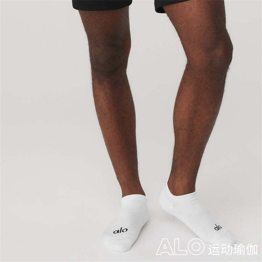 美国瑜伽袜字母加厚毛巾底跑步袜棉船袜防滑吸汗透气运动袜短袜
