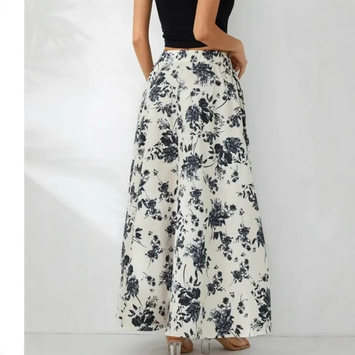 Women Maxi Skirts with Pockets Long Midi Skirt for Beach图片
